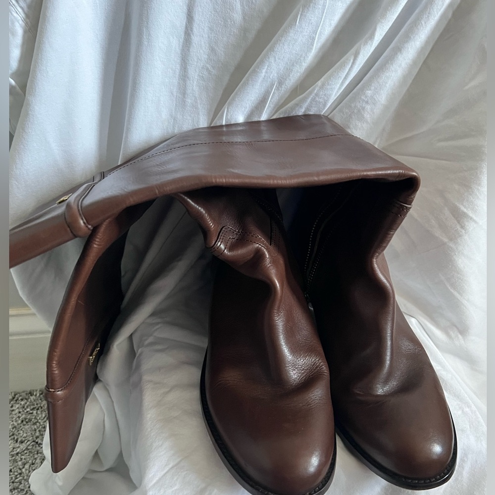 Coach, Brown, Genuine Leather, Riding Boot, Size 10, 16” calf circumference - Picture 7 of 9